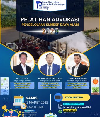PELATIHAN ADVOKASI PENGELOLAAN SUMBER DAYA ALAM 2025