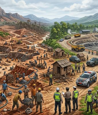 Kajian Pertambangan Tanpa Izin (PETI) Komoditas Mineral dan Batubara serta Upaya Pengendaliannya